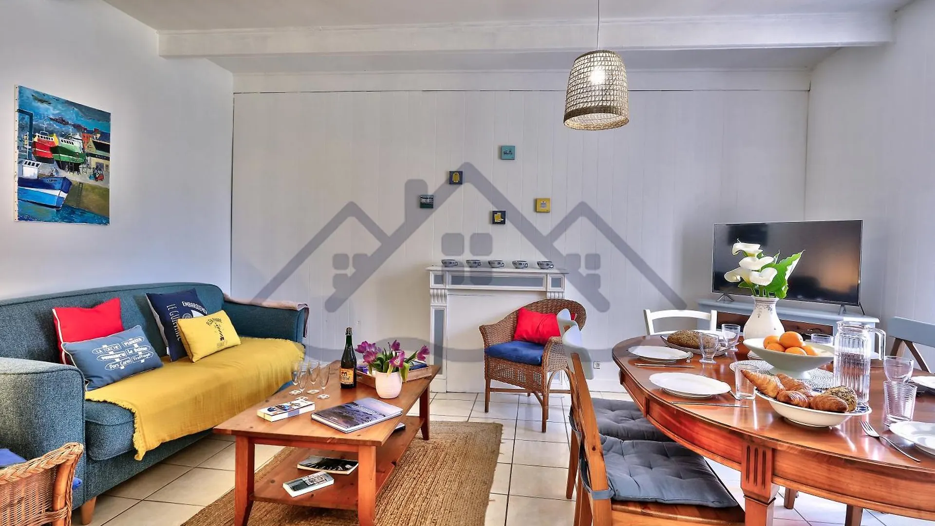 Vakantiehuis Localise - M26B - Les Belles Ames - Maison Renovee Avec Jardin Entierement Clos - Place De Parking Sur Le Terrain - Wifi Inclus - Draps Inclus - Animaux Bienvenus Guilvinec Frankrijk